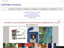 Tablet Screenshot of fallfiberfestival.com